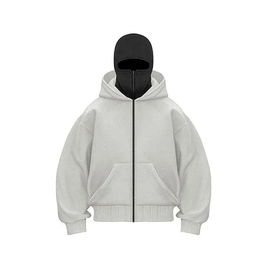 Ninja - sudadera con capucha única de doble capa