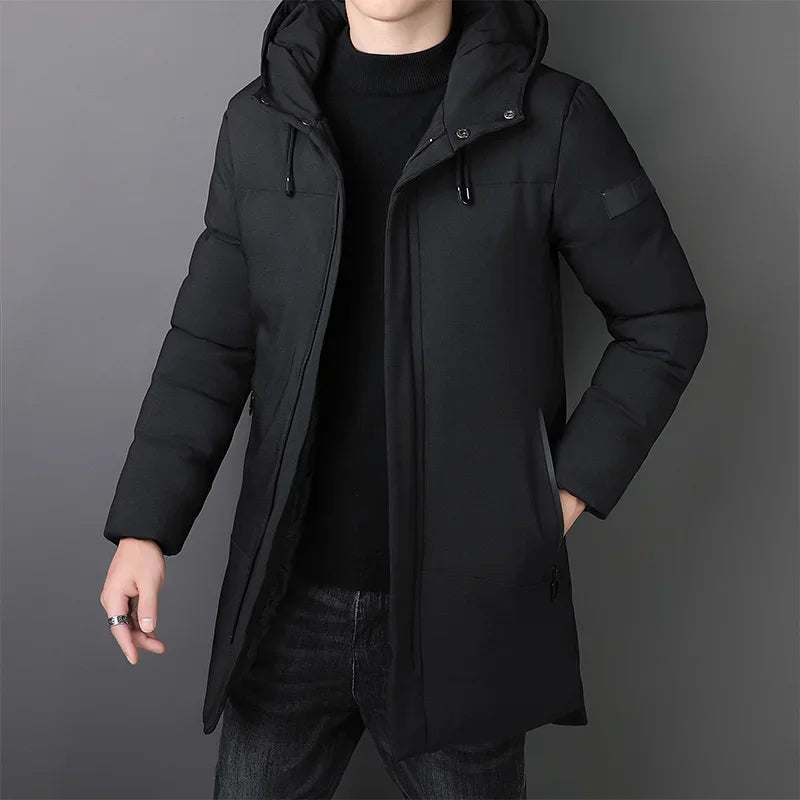 Chaqueta larga elegante para hombre