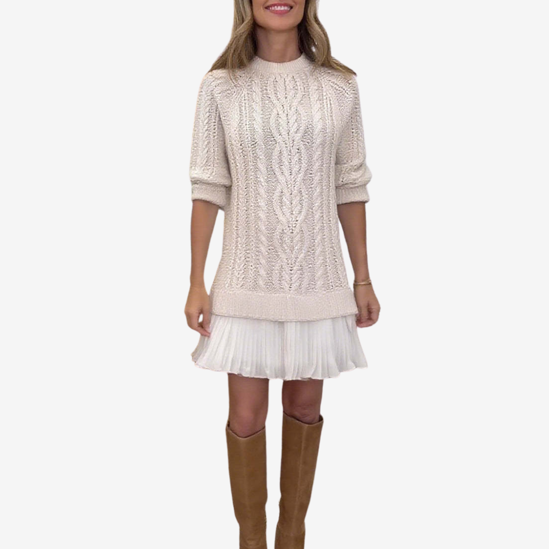 FLORENCIA™ | Vestido De Punto Con Estilo Chic