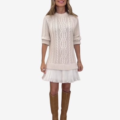 FLORENCIA™ | Vestido De Punto Con Estilo Chic