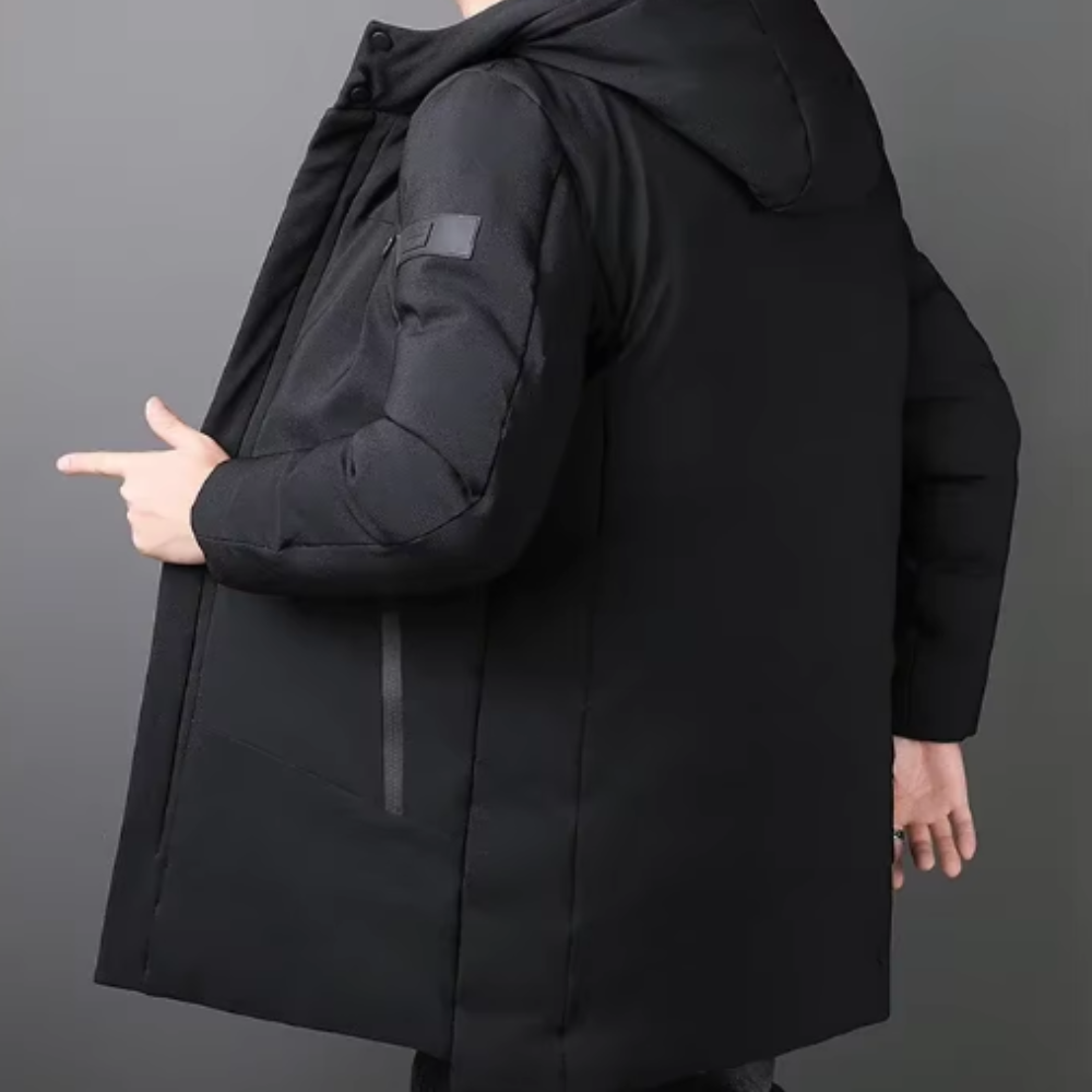 Chaqueta larga elegante para hombre