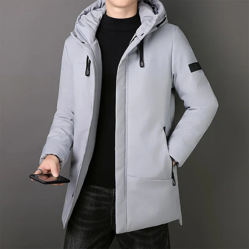 Chaqueta larga elegante para hombre