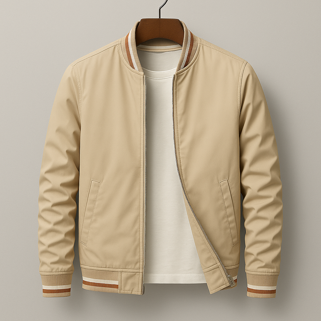 Alonso | Chaqueta bomber elegante a rayas
