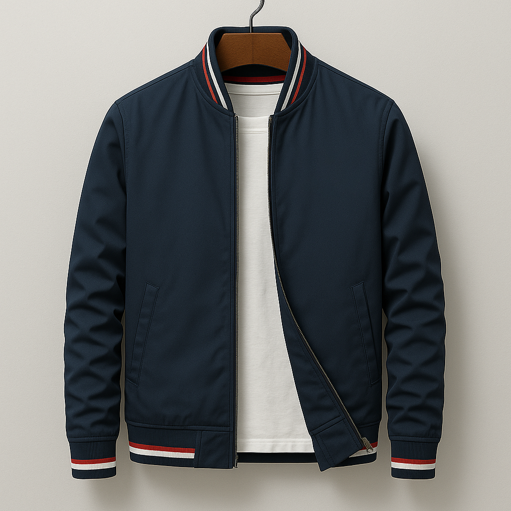Alonso | Chaqueta bomber elegante a rayas