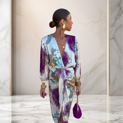 Valeria | Vestido elegante con nudo en la cintura