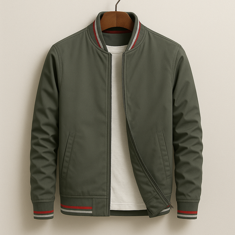 Alonso | Chaqueta bomber elegante a rayas