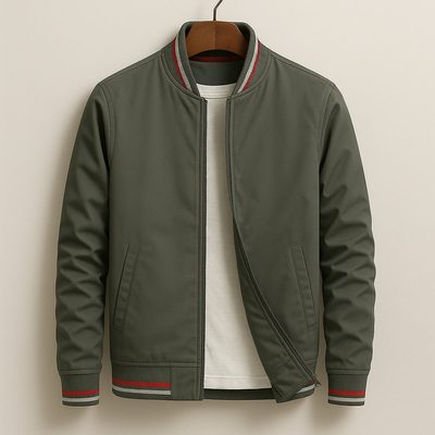 Alonso | Chaqueta bomber elegante a rayas