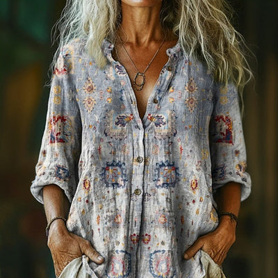 CANDELA™ | Blusa Vintage Estilo Casual