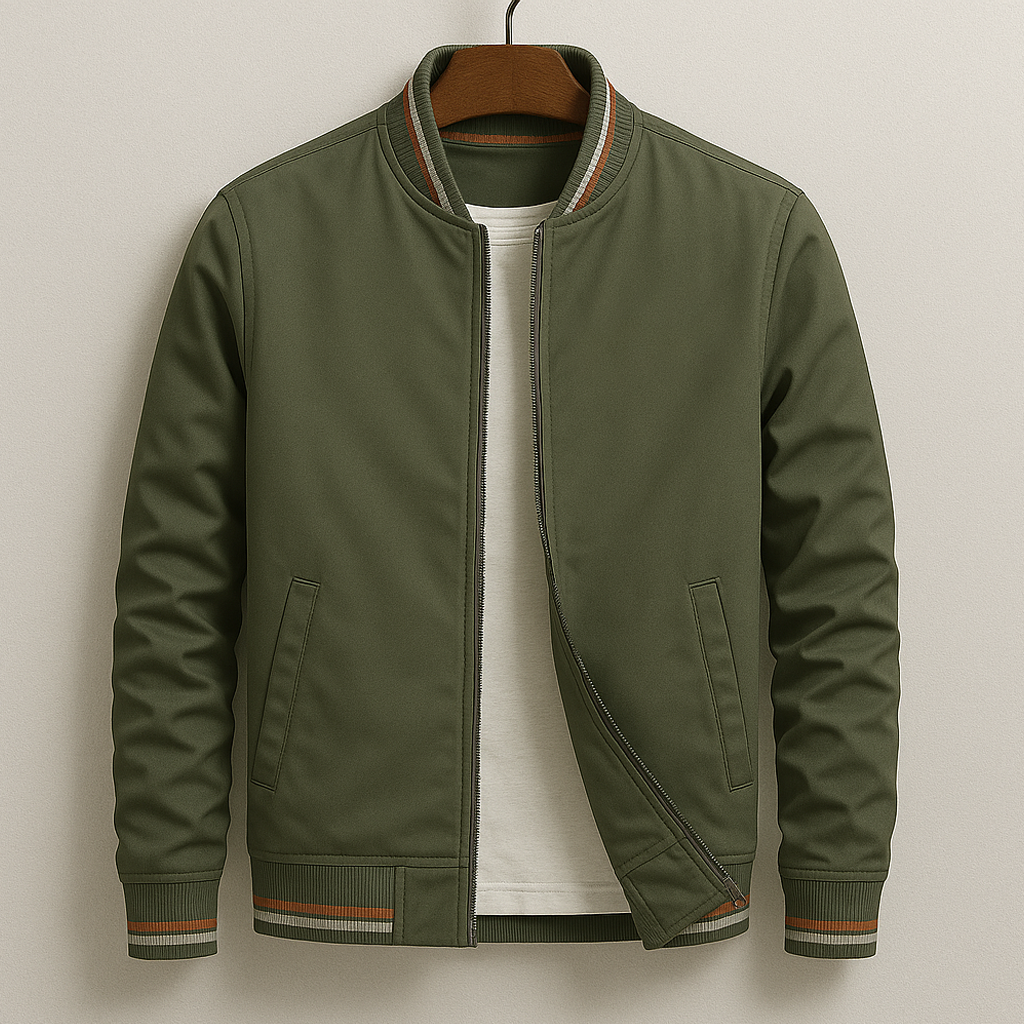Alonso | Chaqueta bomber elegante a rayas