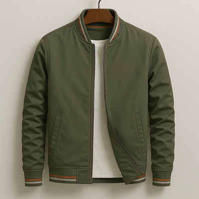 Alonso | Chaqueta bomber elegante a rayas