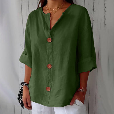 MARINA™ | Blusa De Lino