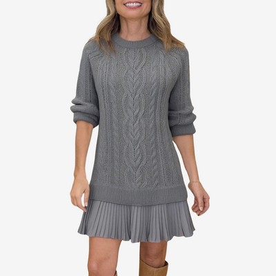 FLORENCIA™ | Vestido De Punto Con Estilo Chic