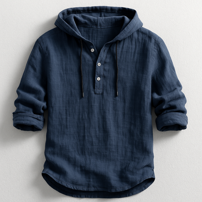 GERMAN™ | Camisa De Lino Con Capucha