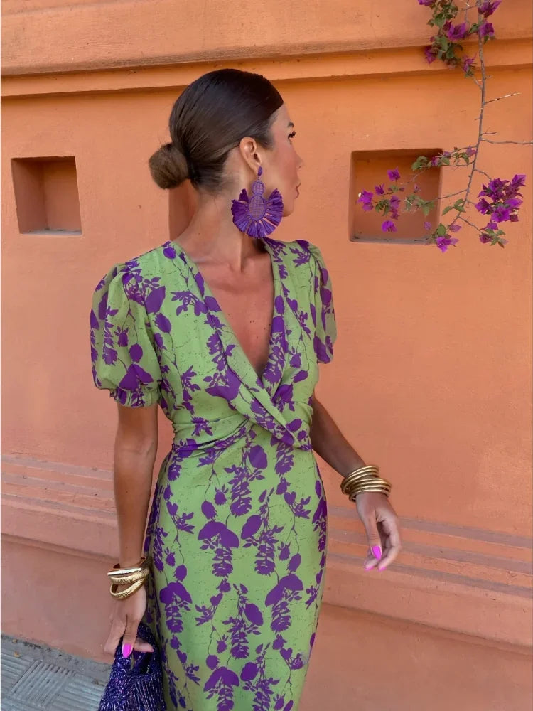 Melys | Vestido elegante estampado