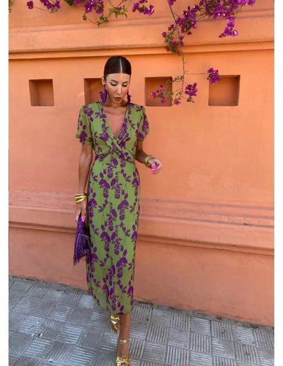 Melys | Vestido elegante estampado