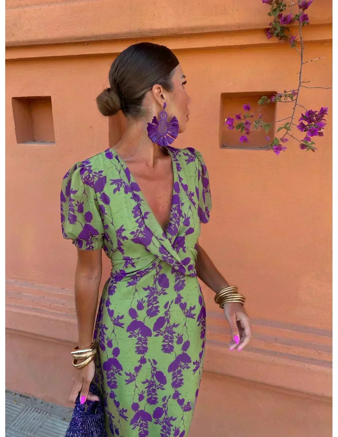 Melys | Vestido elegante estampado