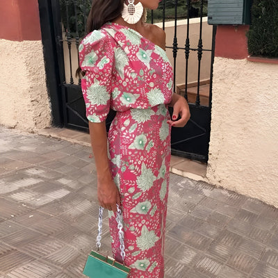 Emilie | Vestido elegante de un solo hombro
