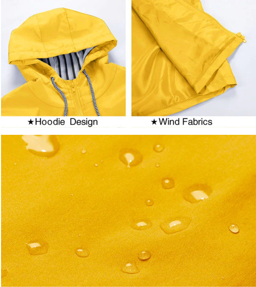 JIMENA™ | Chaqueta Impermeables Y Cortaviento