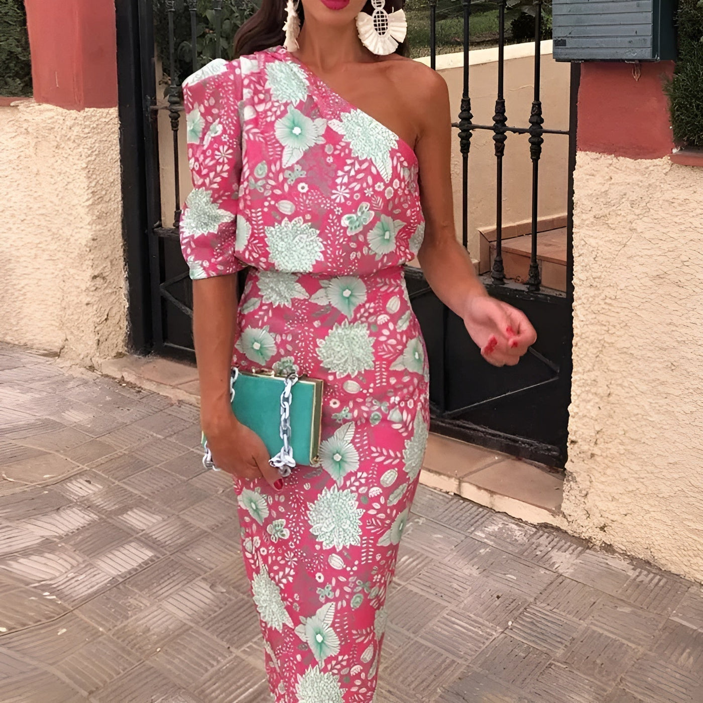 Emilie | Vestido elegante de un solo hombro
