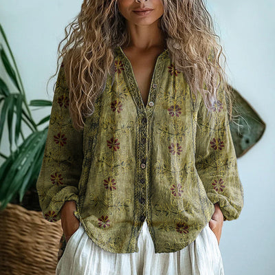 AMBAR™ | Blusa Con Estilo Vintage