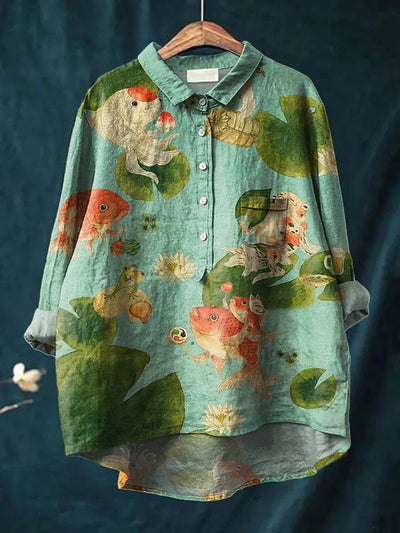 IRIA™ | Blusa Con Diseño Artístico
