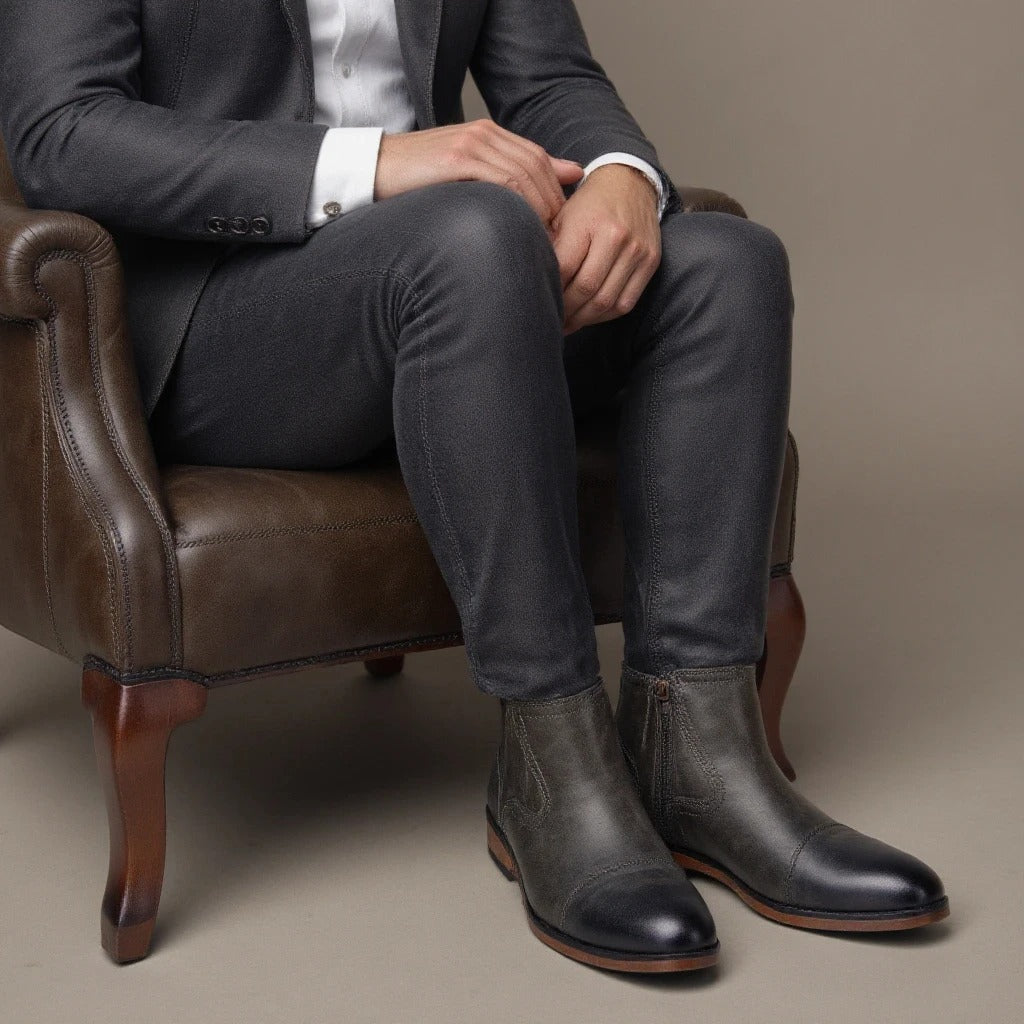 Botas Chelsea de cuero