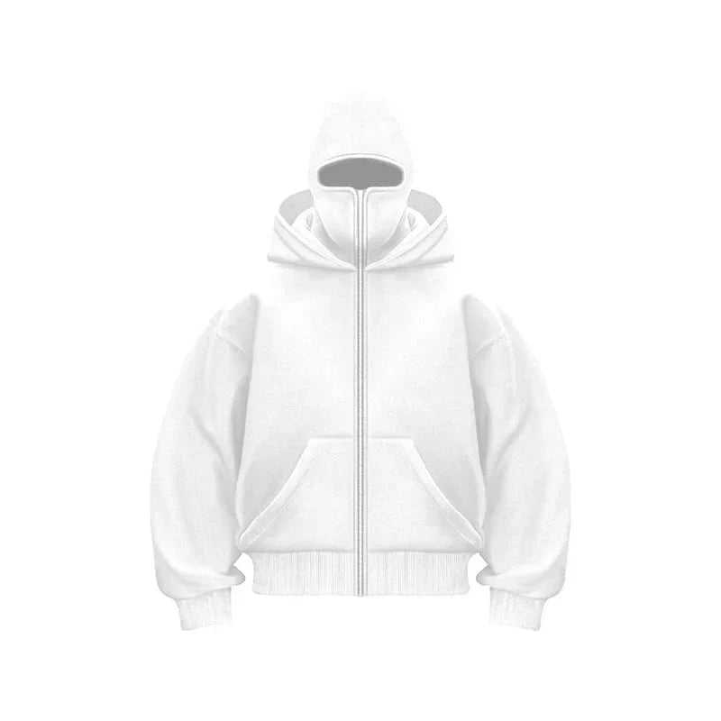 Ninja - sudadera con capucha única de doble capa