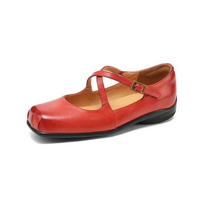 EDITH™ | Zapatos Con Correas Cruzadas