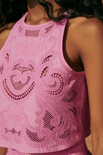 Moise | Conjunto Rosa de Encaje