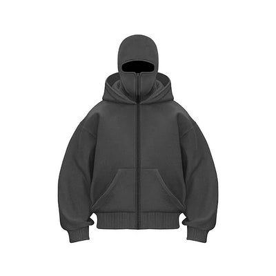 Ninja - sudadera con capucha única de doble capa