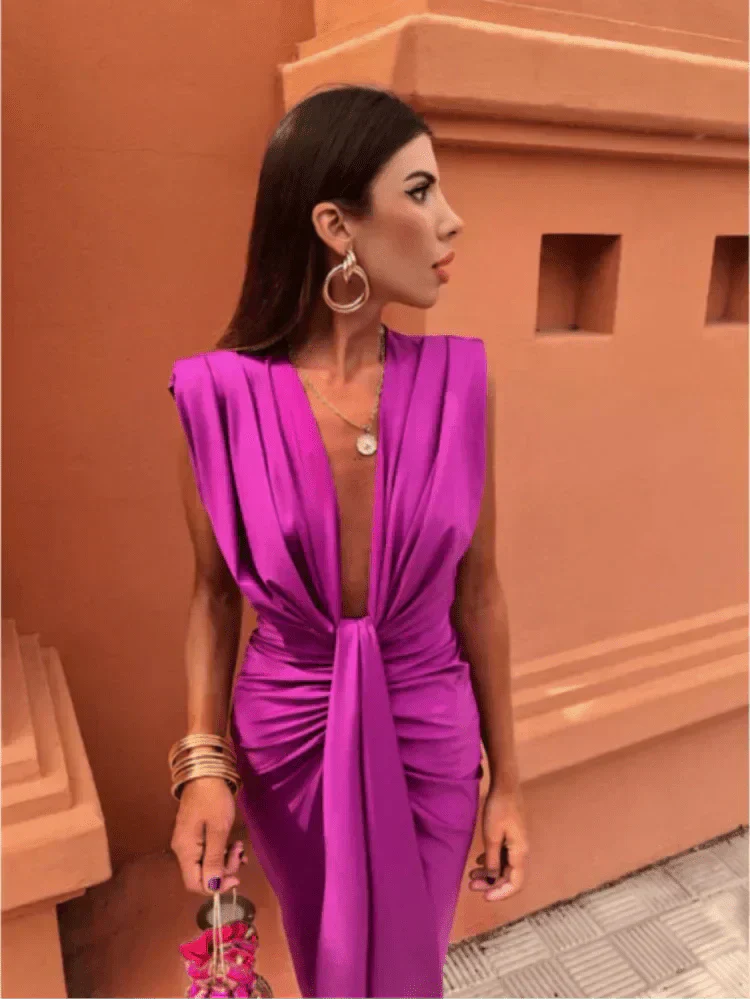 Cordelia | Vestido Drapé Elegante