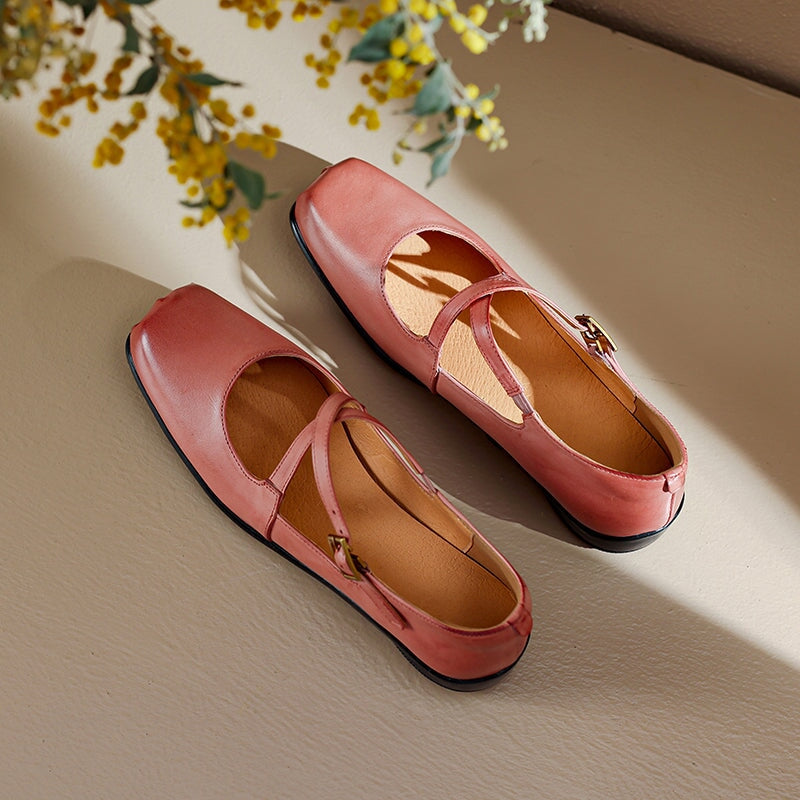 EDITH™ | Zapatos Con Correas Cruzadas