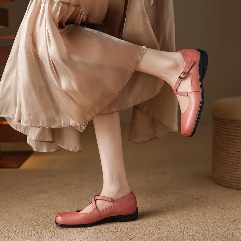 EDITH™ | Zapatos Con Correas Cruzadas