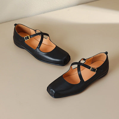 EDITH™ | Zapatos Con Correas Cruzadas